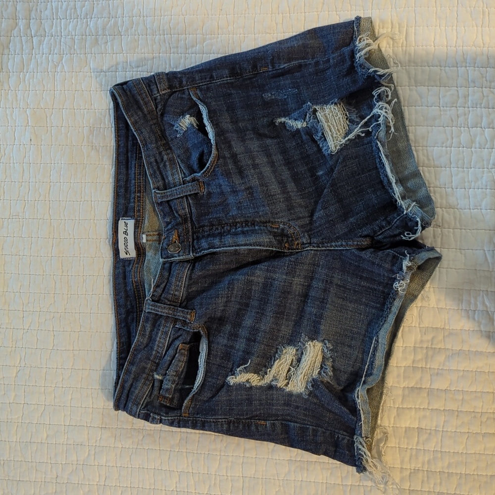 Distressed Jean Shorts